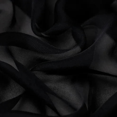 100% Mulberry silk chiffon