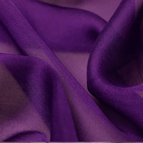 100% Mulberry silk chiffon