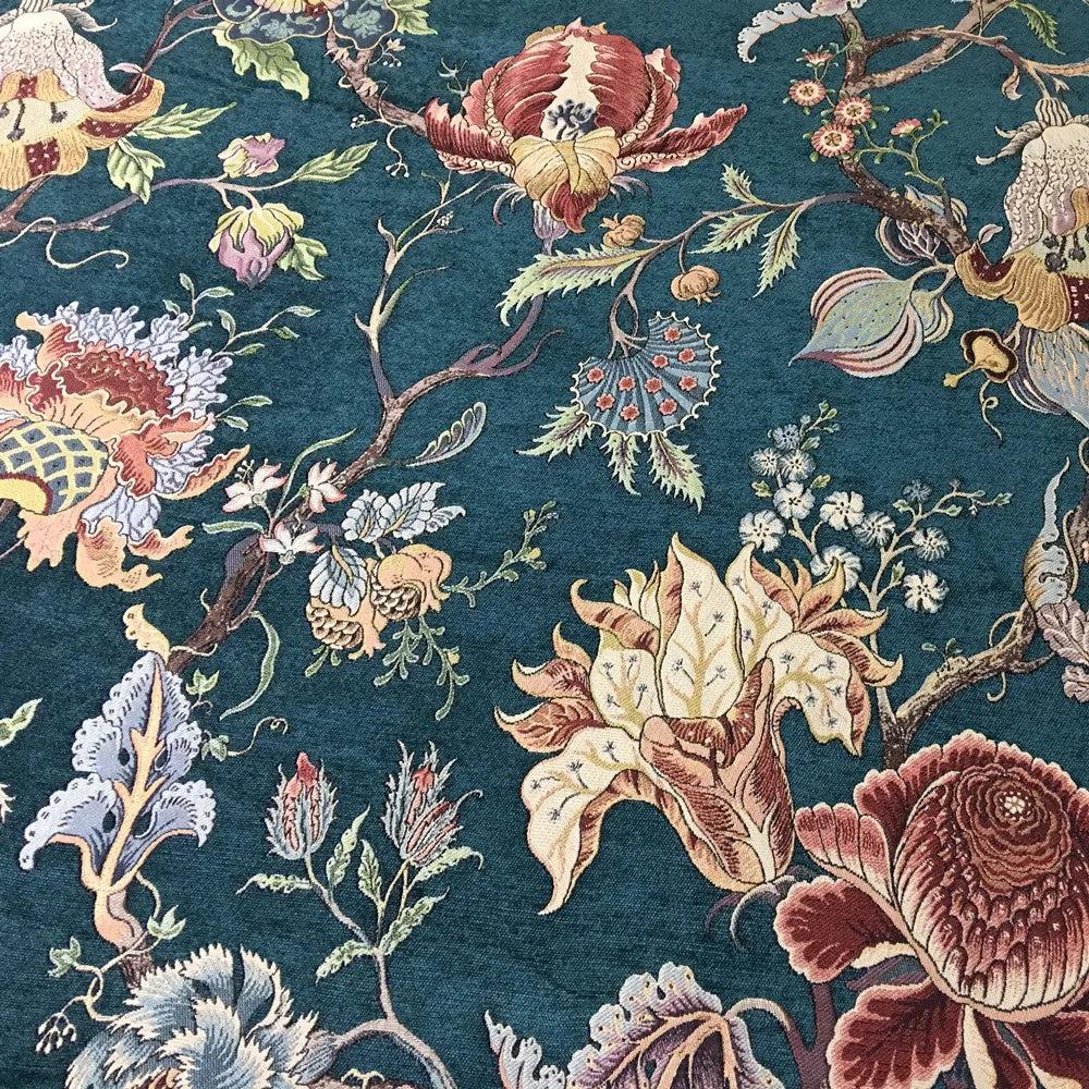 Deluxe Chenille Floral fabric, 280cm Width