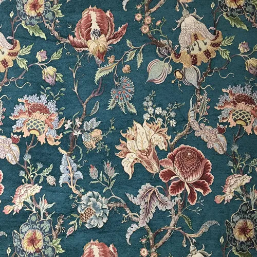 Deluxe Chenille Floral fabric, 280cm Width