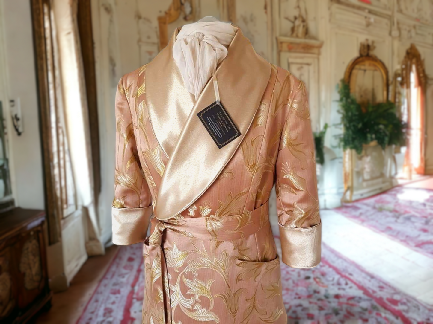 Floral Damask dressing gown