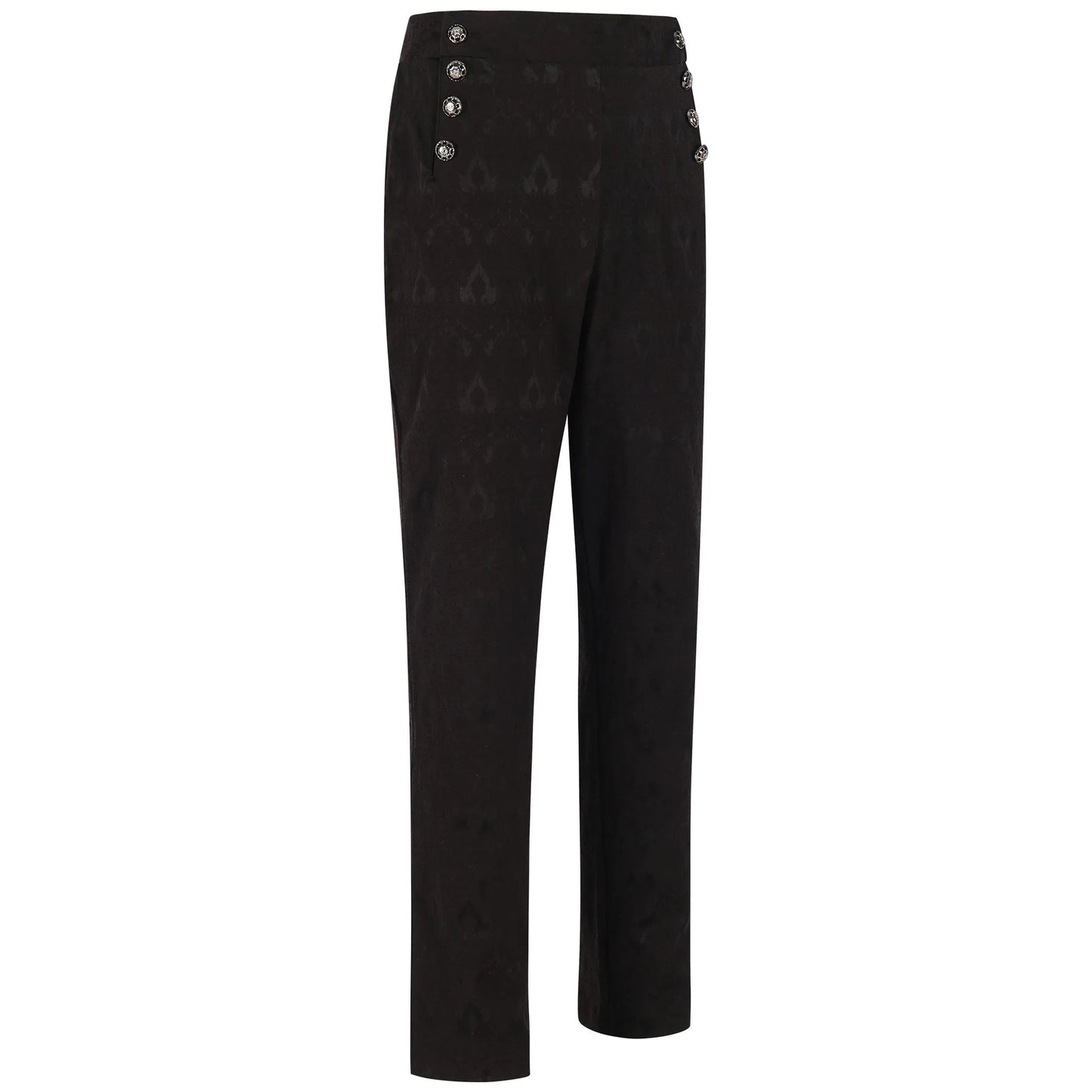 Men's High Waist Slim Fit Trousers