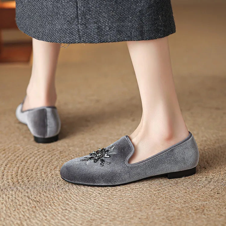 Luxury Velvet Women Flats