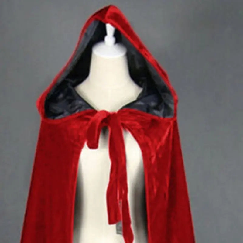 Hooded velvet Cloak