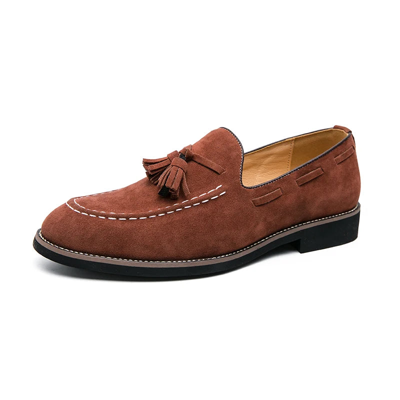 Suede Leather Shoes Men's Loafers