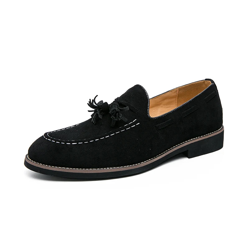 Suede Leather Shoes Men's Loafers