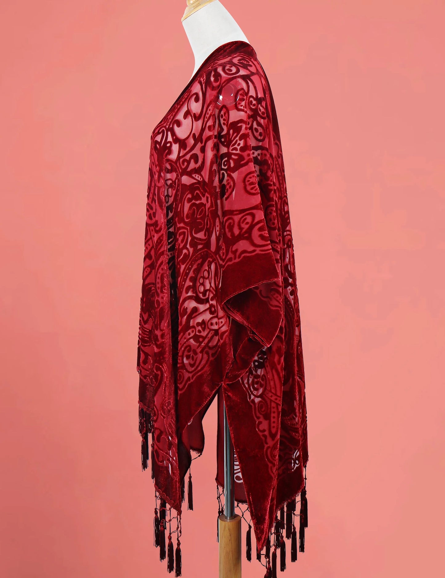 Bohemian velvet cape