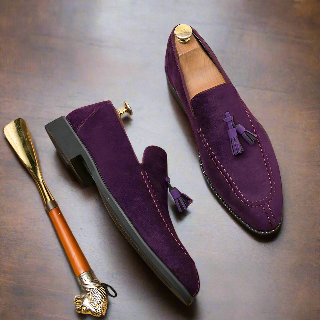 Suede Leather Shoes Men's Loafers