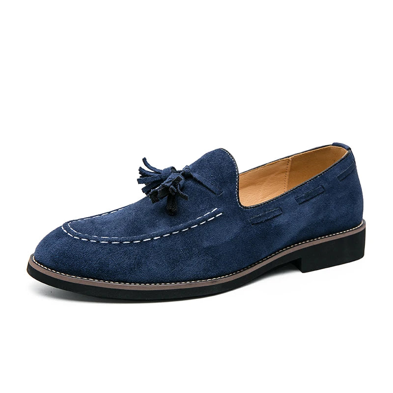 Suede Leather Shoes Men's Loafers