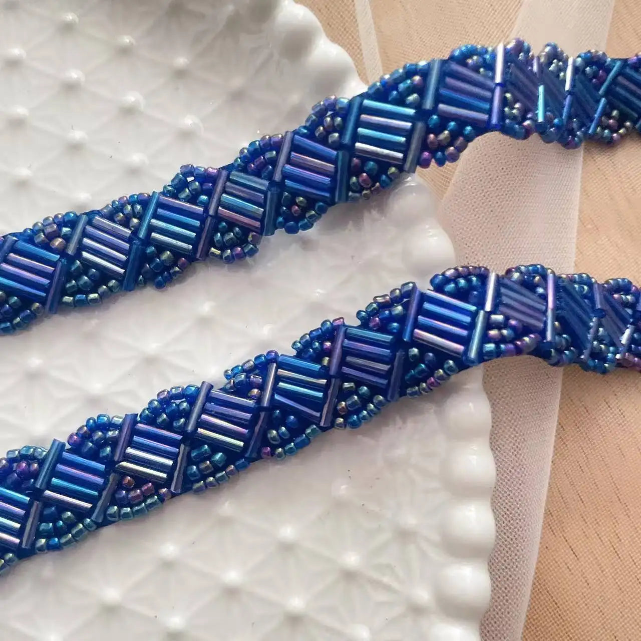 Beaded Lace Braid, 2 Yards 1.5cm