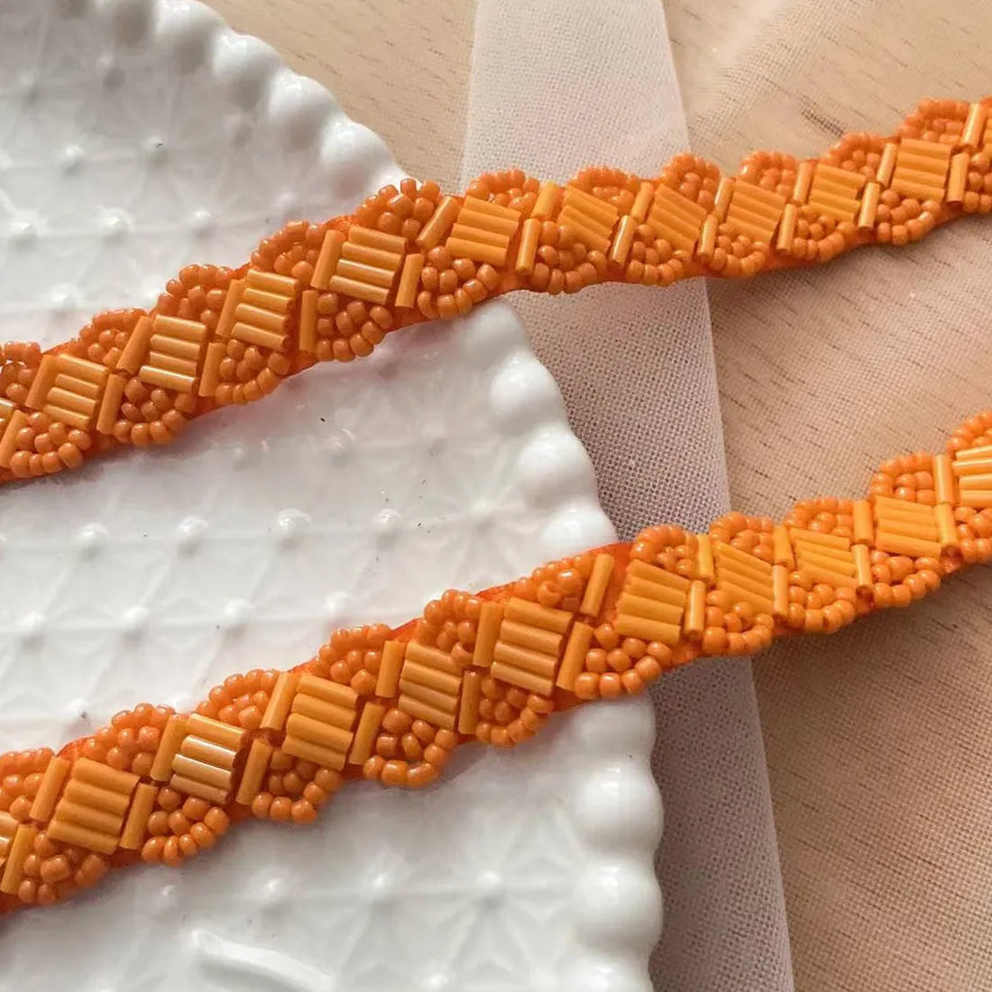 Beaded Lace Braid, 2 Yards 1.5cm