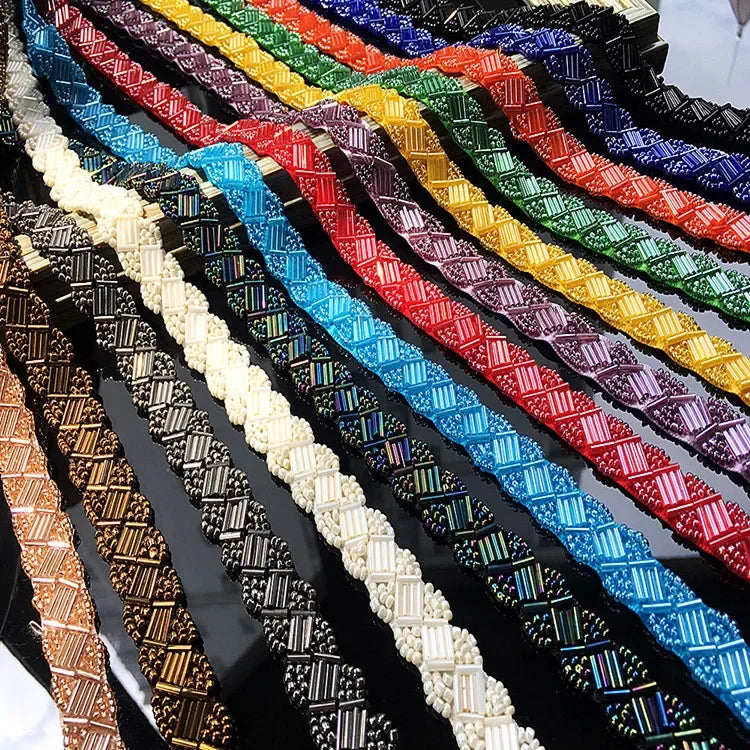 Beaded Lace Braid, 2 Yards 1.5cm
