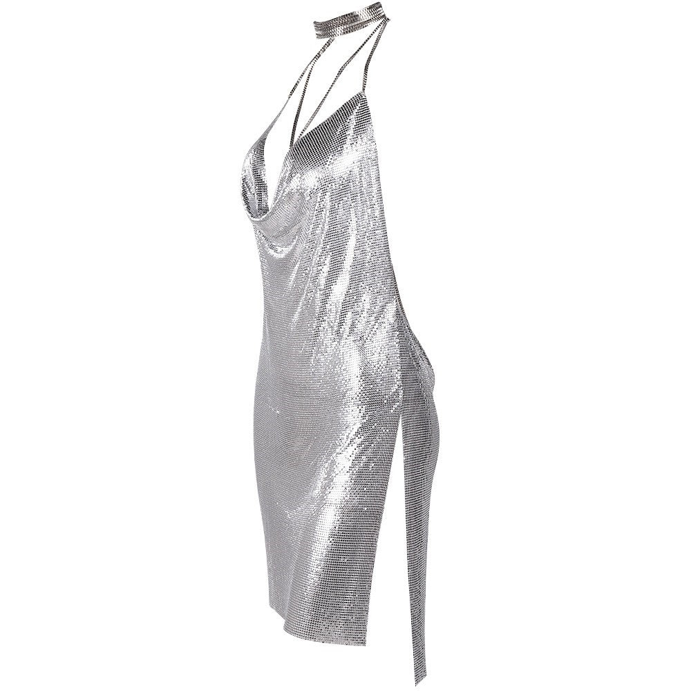 Cleopatra gold chainmail dress