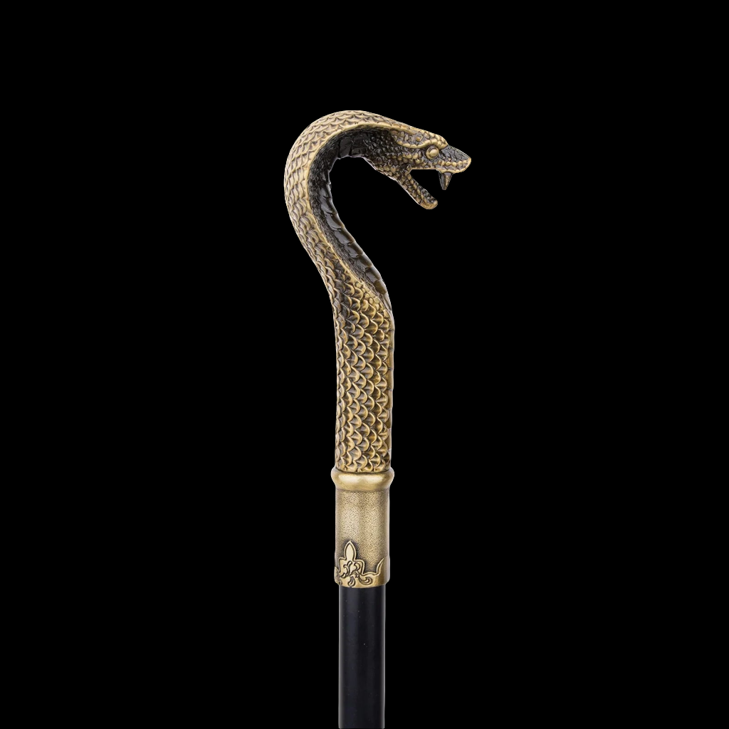 Luxury bronze Snake Walking Stick