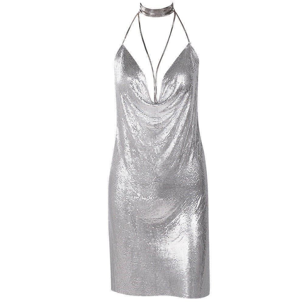 Cleopatra gold chainmail dress
