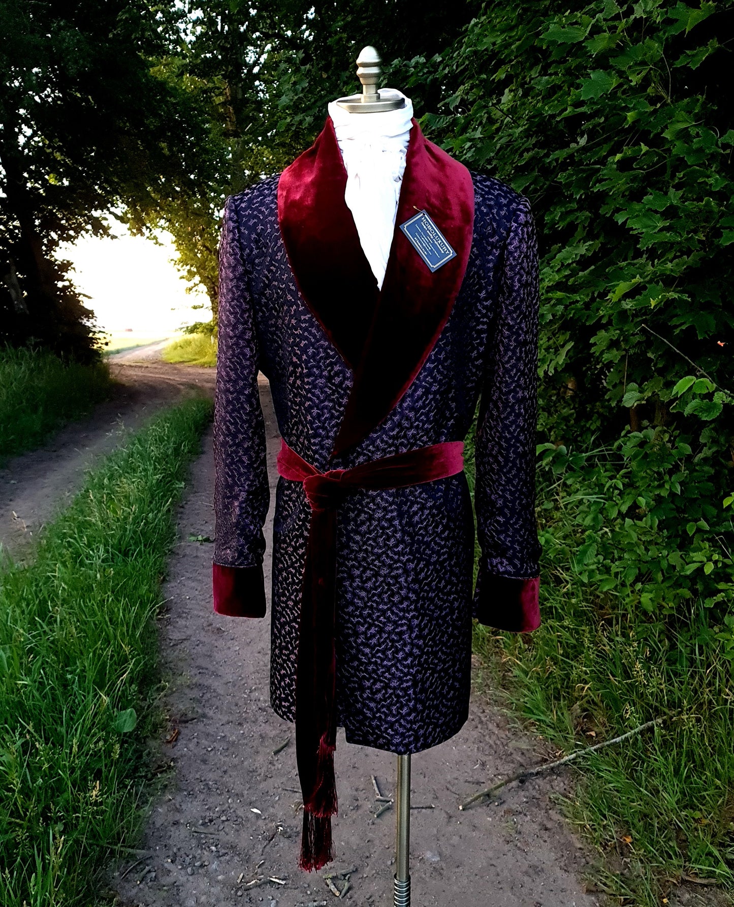 Silk Smoking jacket, robes