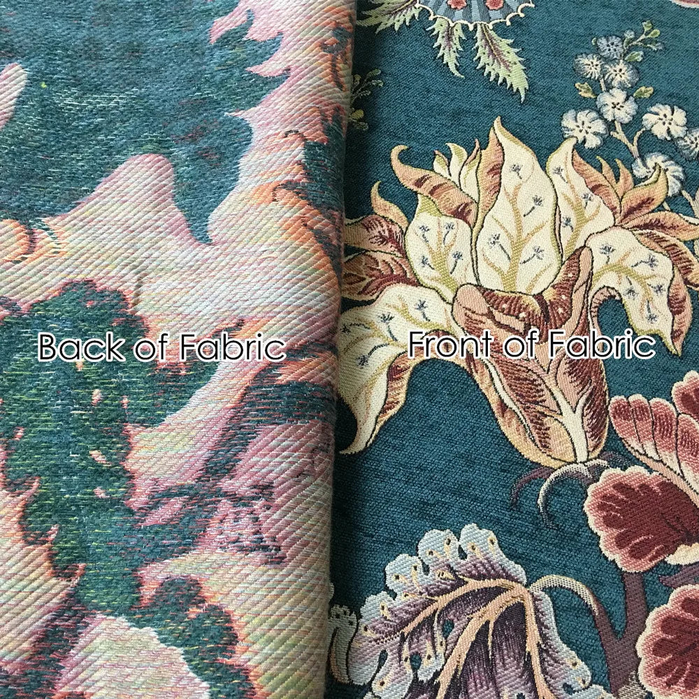 Deluxe Chenille Floral fabric, 280cm Width
