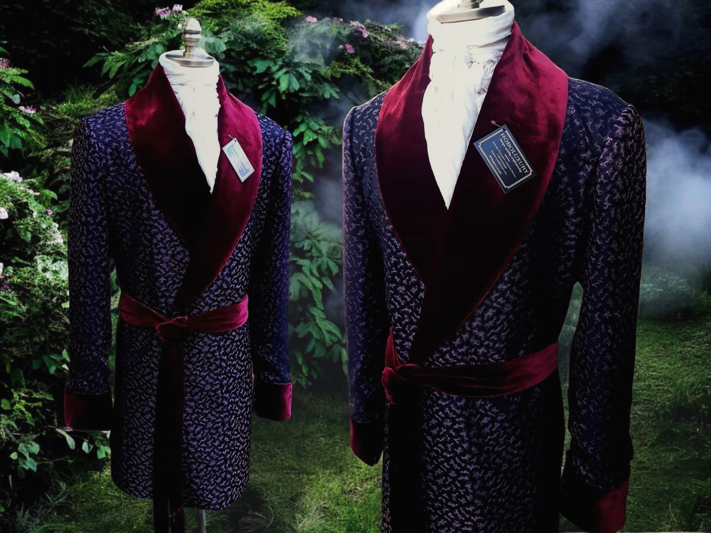Silk Smoking jacket, robes