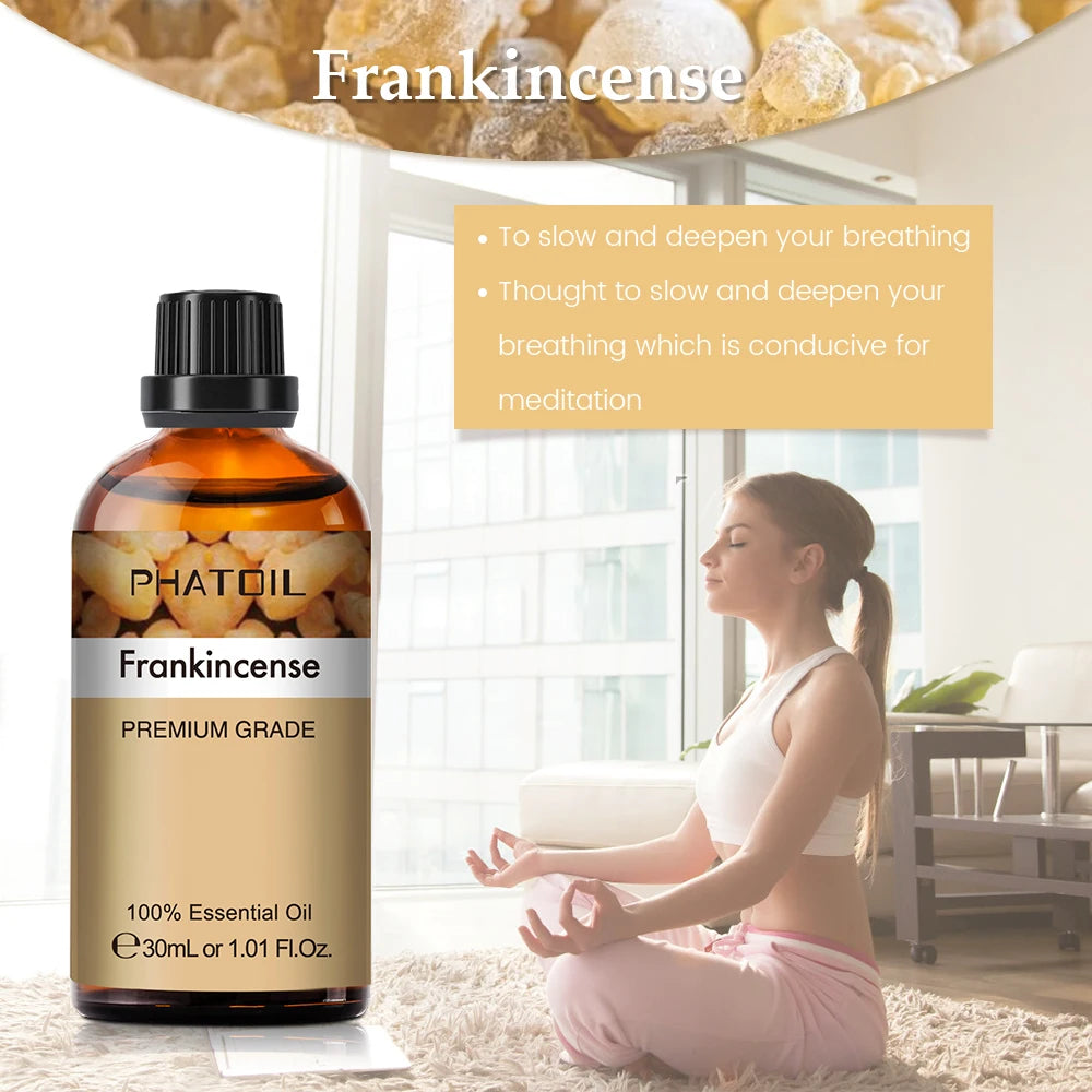 Essential Oils Set for Perfume Candles Soap Making Spa Massage Oil Lavender Frankincense Sandalwood 10ml x 3