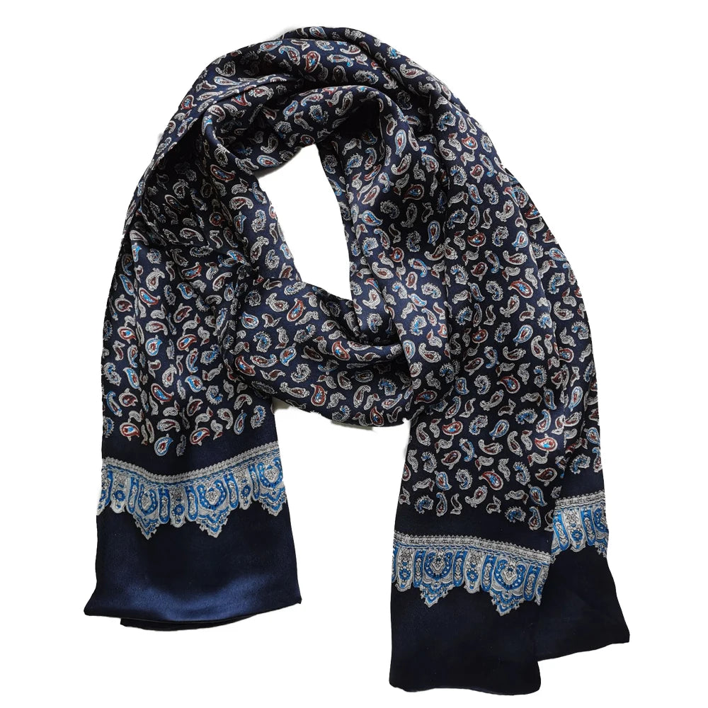 Mulberry Silk Paisley Scarf