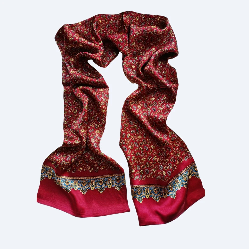 Mulberry Silk Paisley Scarf