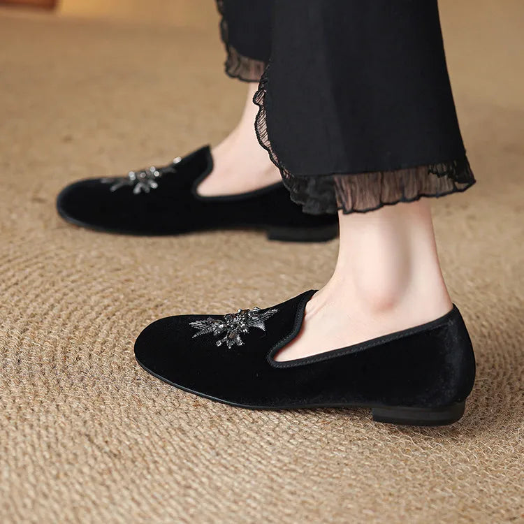Luxury Velvet Women Flats