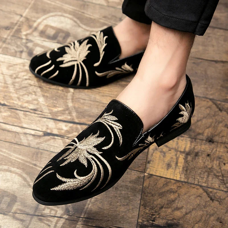 Men's suede loafers