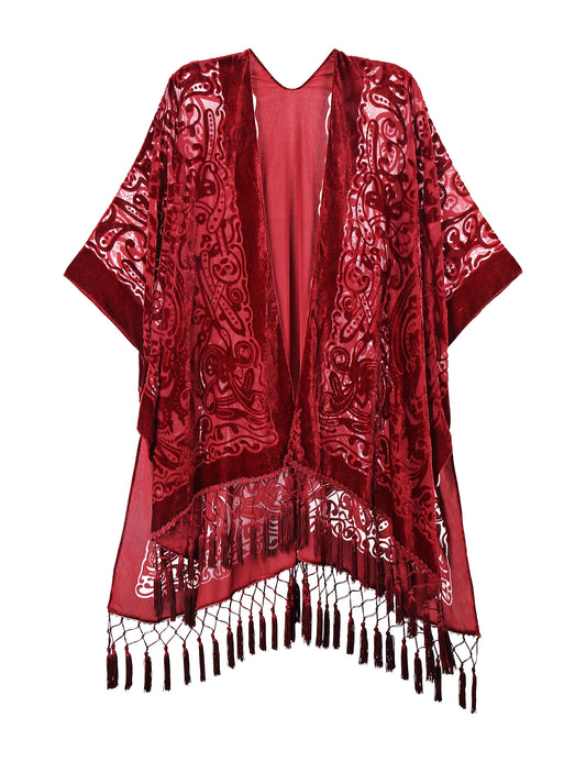 Bohemian velvet cape