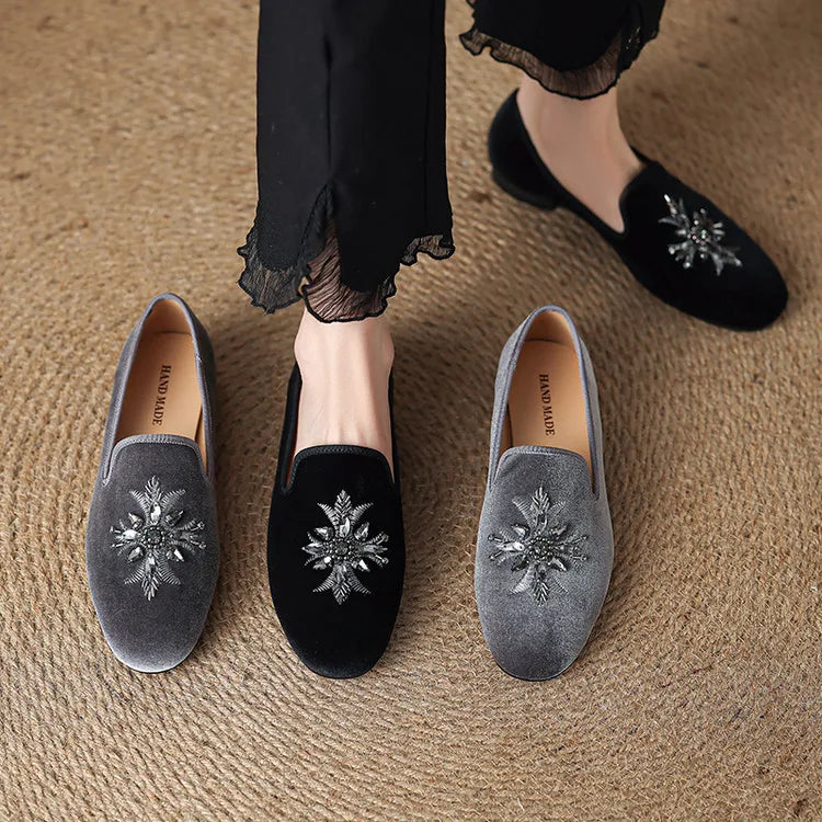 Luxury Velvet Women Flats