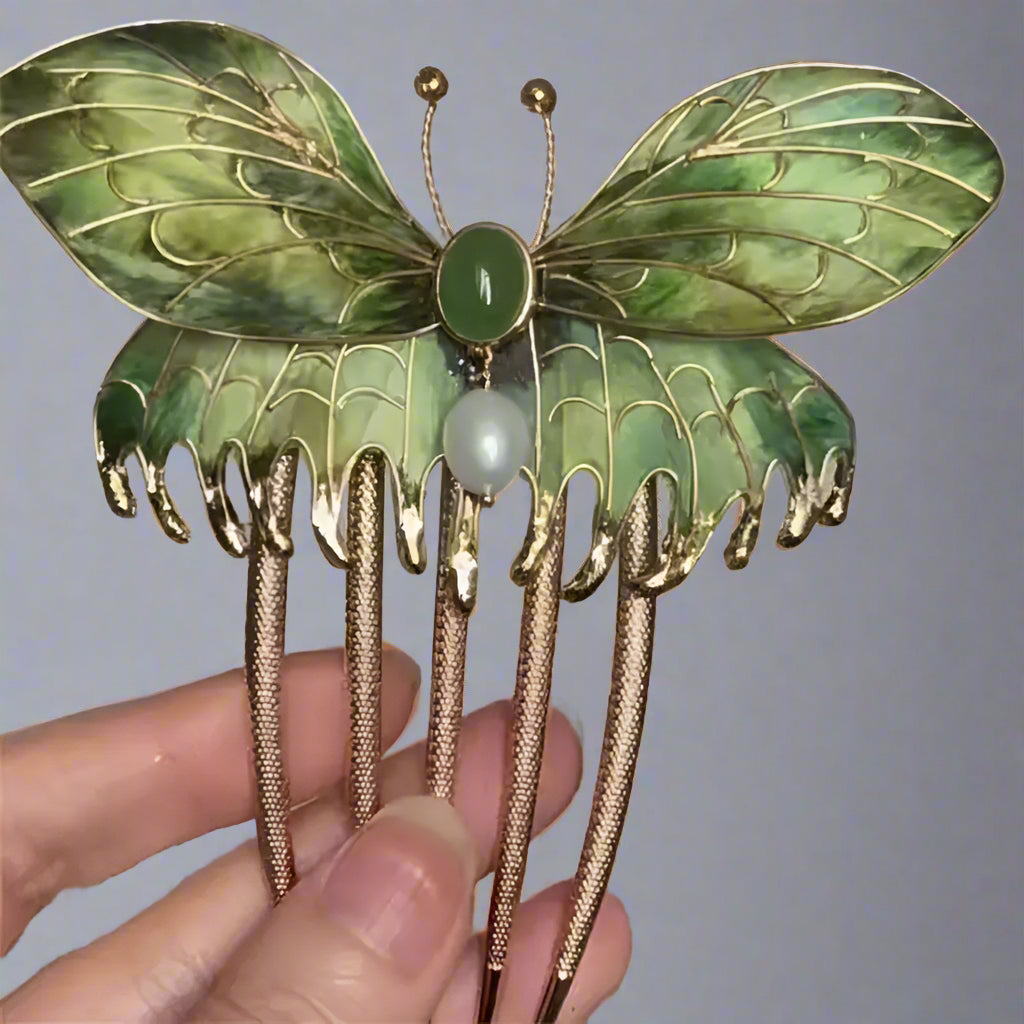 Hair comb "Callophrys rubi"