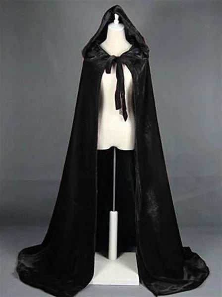 Hooded velvet Cloak