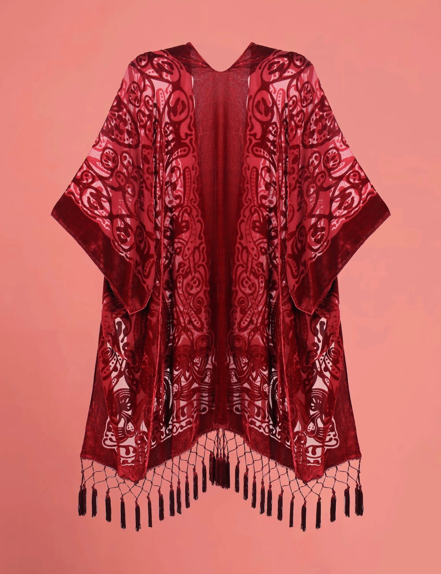 Bohemian velvet cape