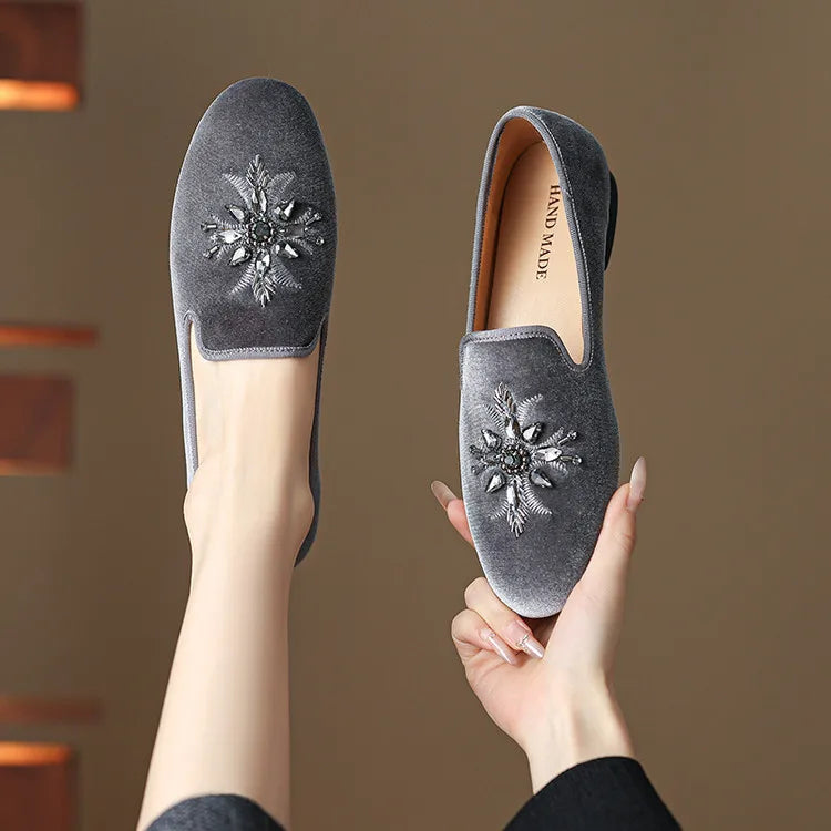 Luxury Velvet Women Flats