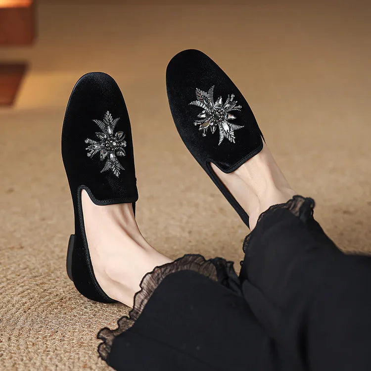 Luxury Velvet Women Flats