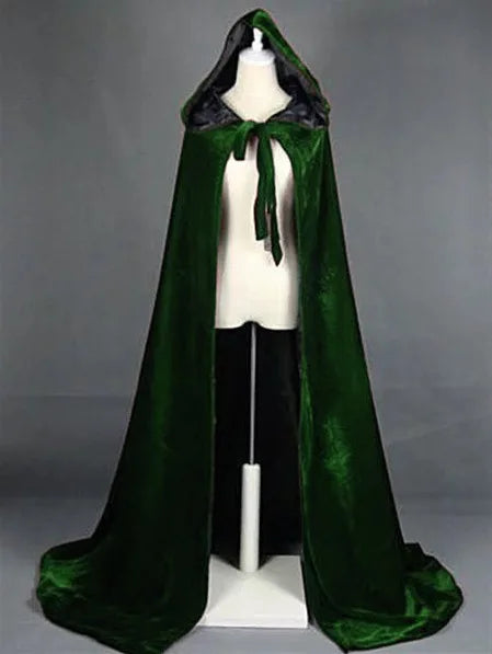 Hooded velvet Cloak