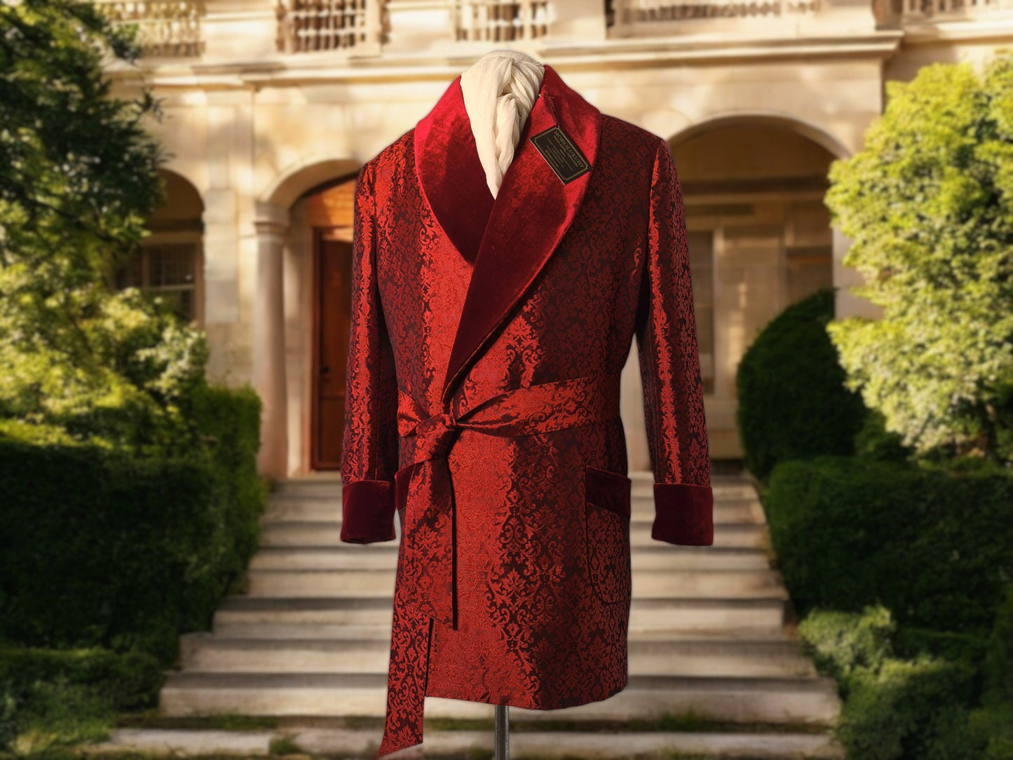Silk Smoking jacket, robes
