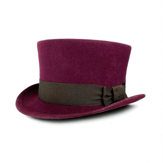 Pale rider style wool top hat