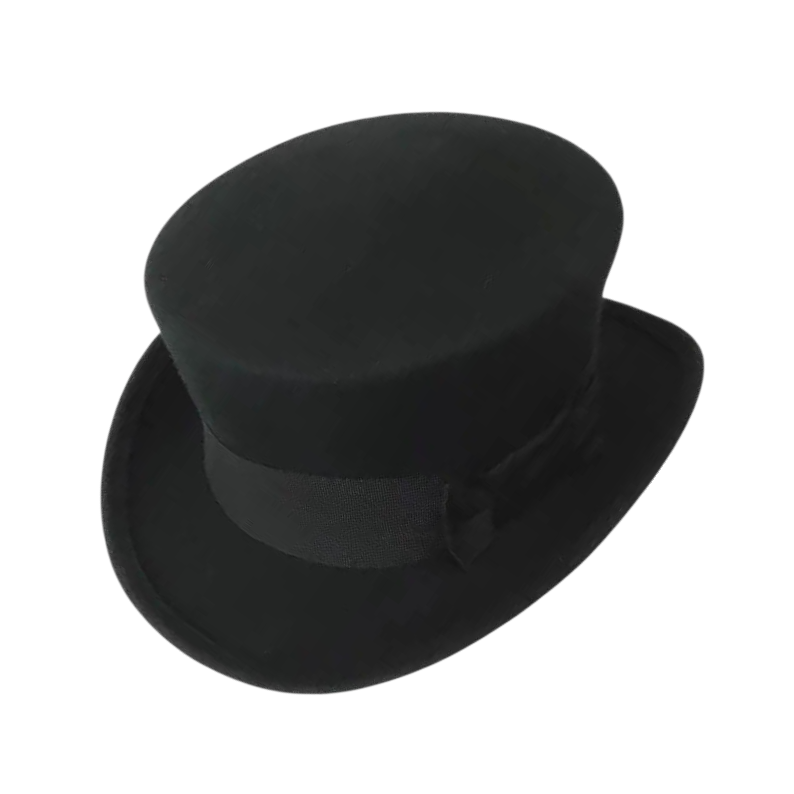 Pale rider style wool top hat