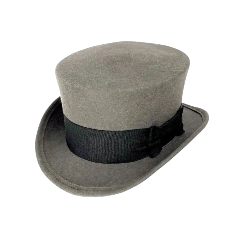 Pale rider style wool top hat
