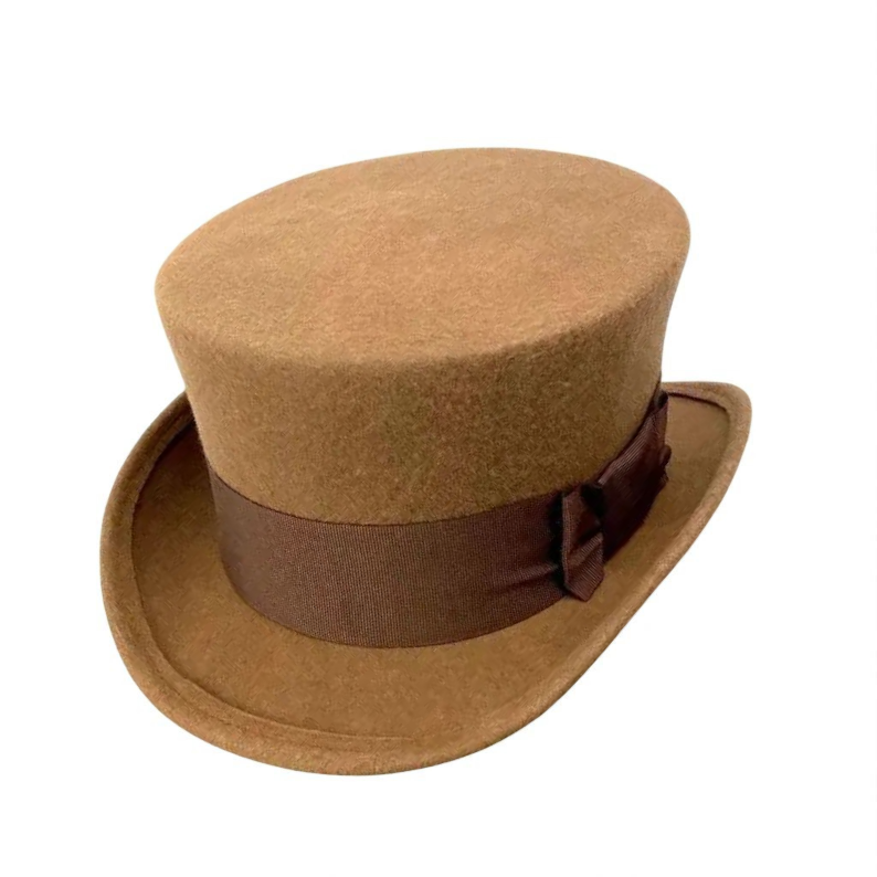 Pale rider style wool top hat